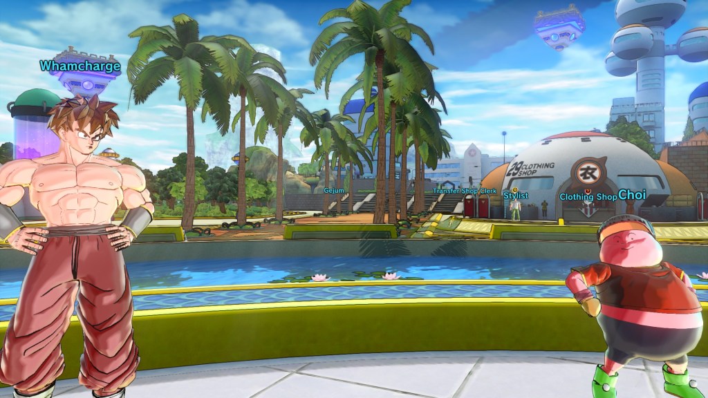 Player avatars in Dragon Ball Xenoverse Conton City